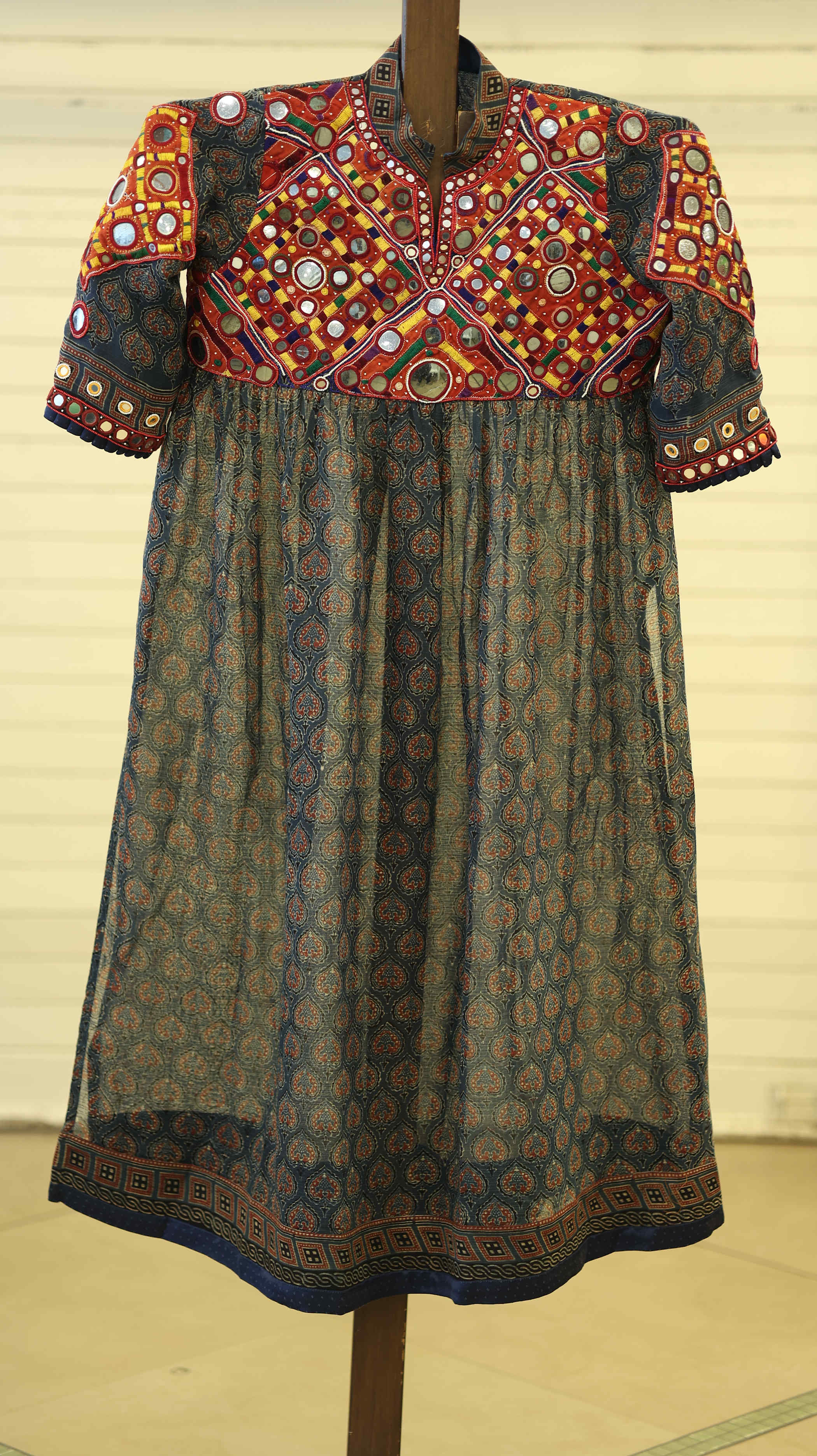 Parampara Kurti Set - Earthy Tone with Intricate Mirror Embroidery