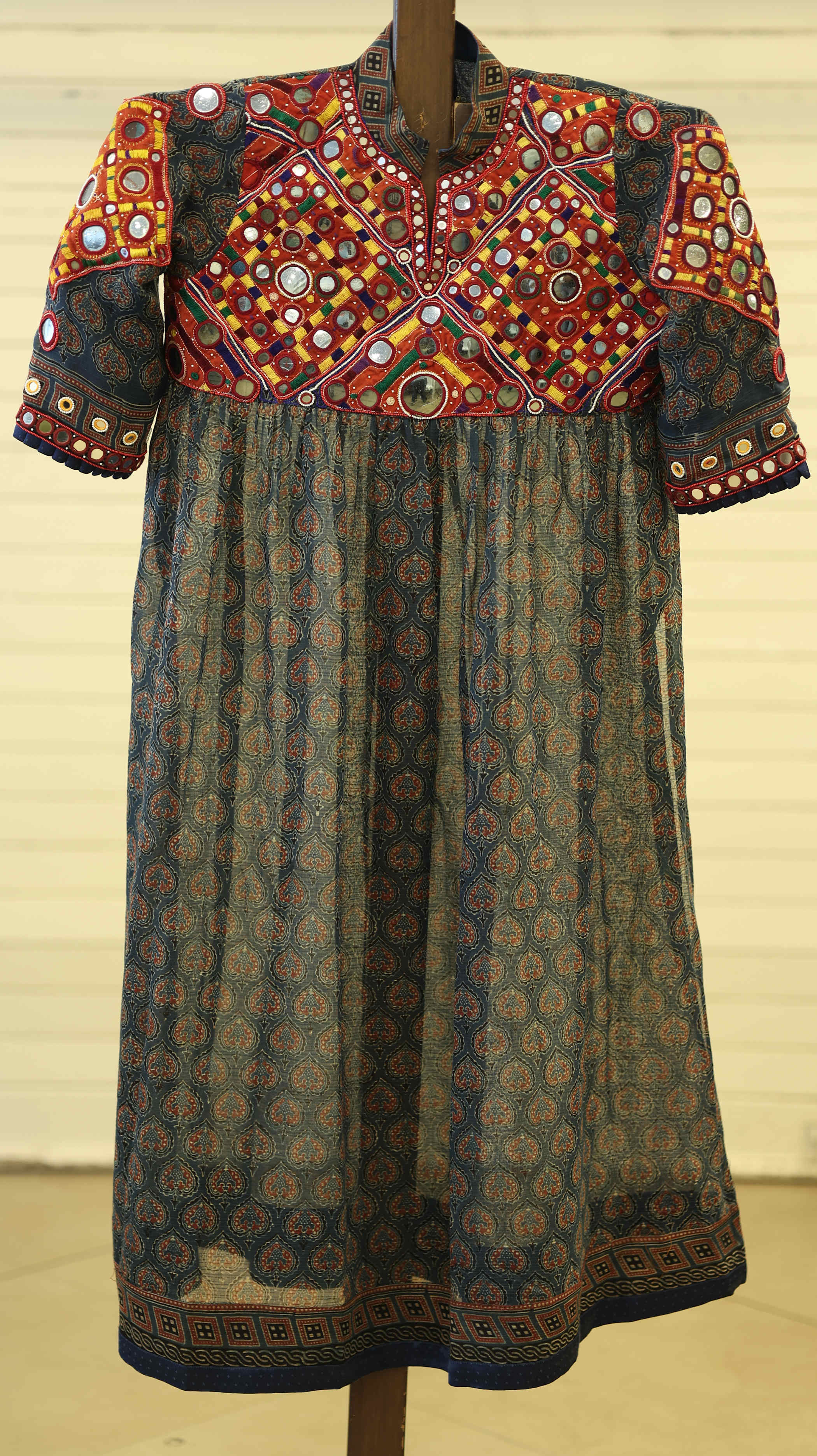 Parampara Kurti Set - Earthy Tone with Intricate Mirror Embroidery